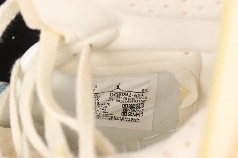 All categories Air Jordan Jordan series basketball shoes Air Jordan 1 High Air Jordan 1 Zoom CMFT "Celestine Blue" AJ1 Joe 1 Macaron Rice White Powder DQ5092-651